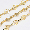 Handmade Brass Chains KK-S335-06G-1
