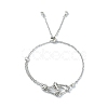 Adjustable Brass Macrame Pouch Bracelet Making for Stone Holder AJEW-JB01192-02-1