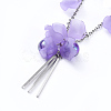 Acrylic Beads Pendant Necklaces NJEW-JN02416-2