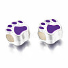 Alloy Enamel European Beads MPDL-T005-003C-RS-3