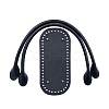 PU Leahter Knitting Crochet Oval Bags Bottom and Bag Handles PW-WGDBD8B-09-1