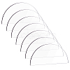 Transparent Acrylic Blank Place Cards TACR-WH0006-07A-1