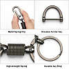 4Pcs 2 Colors Zinc Alloy Push Gate Snap Keychain Clasp Findings FIND-CA0005-88-3