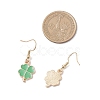 Clover Alloy Enamel Dangle Earrings EJEW-JE06614-4
