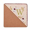 4Pcs Letter Personalized Hand Embroidered Corner Bookmarks JX587W-2