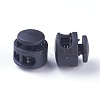 Plastic Spring Cord Locks X-FIND-WH0039-01I-2