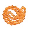 Transparent Glass Beads Strands DGLA-N021-02A-08-2