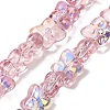 Transparent Glass Beads Strands GL-CBAAE04-02I-1