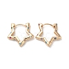 Brass Micro Pave Colorful Cubic Zirconia Hoop Earrings EJEW-M238-67KCG-1