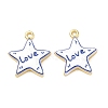 Printed Brass Pendants KK-CBA42CA-08G-08-1