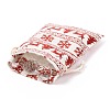 Christmas Theme Cotton Fabric Cloth Bag ABAG-H104-B12-3