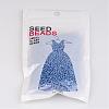 DIY Craft Beads 12/0 Opaque Colors Lustered Round Glass Seed Beads X-SEED-A012-2mm-123B-3