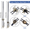 2Pcs 2 Style Imitation Leather Cords Bolo Ties NJEW-GF0001-08-2