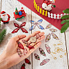 DIY Christmas Theme Epoxy Resin Wing Dangle Earring Kits DIY-TA0010-31-6