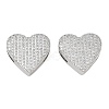 Rack Plating Brass Micro Pave Cubic Zirconia Slide Charms CU-CBA01AA-27P-1