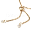 304 Stainless Steel Curb Chain Slider Bracelet Making AJEW-JB01524-01-4