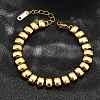 304 Stainless Steel Rectangle Link Chain Braceletes for Women BJEW-R022-01G-1