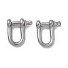 304 Stainless Steel Ring Clip Buckles for Bag Chain Strap STAS-C165-02A-P-1