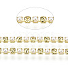 Brass Rhinestone Strass Chains CHC-N017-001A-A17-3