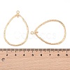 Brass Open Back Bezel Pendants LS-KK-N256-01G-G-3