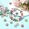 60Pcs 12 Styles Transparent Resin European Rondelle Beads RPDL-CJ0001-08-6