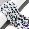 Printing Glass Beads for Necklaces Bracelets Making GLAA-B020-02A-09-2