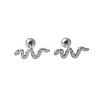 304 Stainless Steel Stud Earrings for Women LS-EJEW-E603-02P-1