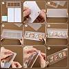 Acrylic and Iron Card Sleeve  Display Stands ODIS-WH0100-06-3