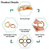 24Pcs 4 Colors Alloy Spring Gate Rings FIND-HS0001-26C-4