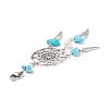 Natural Gemstone Chip Pendant Decoration X1-HJEW-JM00719-5