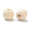 Natural Unfinished Wood Beads WOOD-XCP0001-19D-3