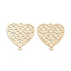 Long-Lasting Plated Brass Links Connector Charms KK-K336-46B-KCG-1