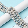 Natural K2 Stone/Raindrop Azurite Beads Strands G-C029-01B-2