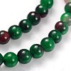 Natural White Jade Dyed Beads Strands JB4mm-M-2