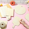 10Pcs 10 Styles Rectangle Wooden Mini Cutting Board with Handle AJEW-CJ0001-51-5