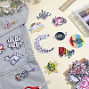 20Pcs Polyester Embroidery Sew on Ornament Accessories PATC-WH0008-256-4
