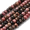 Natural Rhodonite Beads Strands G-A280-A21-01-2