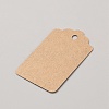 100Pcs Rectangle Blank Kraft Paper Price Tags CDIS-WH0027-31-2