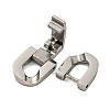 Non-Tarnish 304 Stainless Steel Fold Over Clasps STAS-B029-05B-1-2