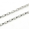 Tarnish Resistant Box Chain Necklace for Men NJEW-F027-17-2mm-2