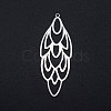 Tarnish Resistant 201 Stainless Steel Big Filigree Pendants STAS-T049-T698-1-1