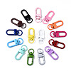 Spray Painted Alloy Swivel Snap Hooks Clasps X-PALLOY-T080-02-NR-2