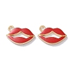 Alloy Enamel Pendants ENAM-O001-11P-G-1