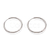 Tarnish Resistant 304 Stainless Steel Needle with 201 Stainless Steel Ring Huggie Hoop Earrings EJEW-L256-02B-P-1