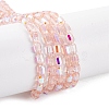 Electroplate Glass Beads Strands EGLA-D031-01Y-2