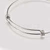 Tarnish Resistant 304 Stainless Steel Expandable Bangles X-STAS-K182-20P-3