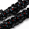 Handmade Lampwork Beads Strands LAMP-N021-016-1