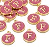 Golden Plated Alloy Enamel Charms X-ENAM-S118-08F-4