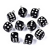 Opaque Epoxy Resin Pendants X-CRES-N025-12A-B01-1