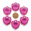 Transparent Acrylic Pendants X-TACR-T024-03B-906-3